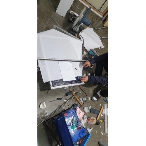 태양광 패널 분사·덮개 기구 제작 - 태양광 패널 분사·덮개 기구 — 세척 구동부